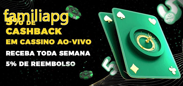 Promoções do cassino ao Vivo familiapg